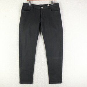 APC Jeans Mens 31X30 Black Tapered Skater Retro Stretch Denim